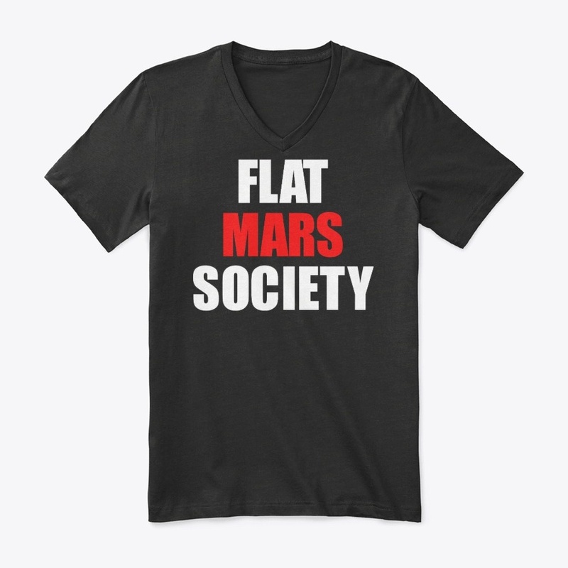 Flat Mars Society T-Shirt Gift Long Slee