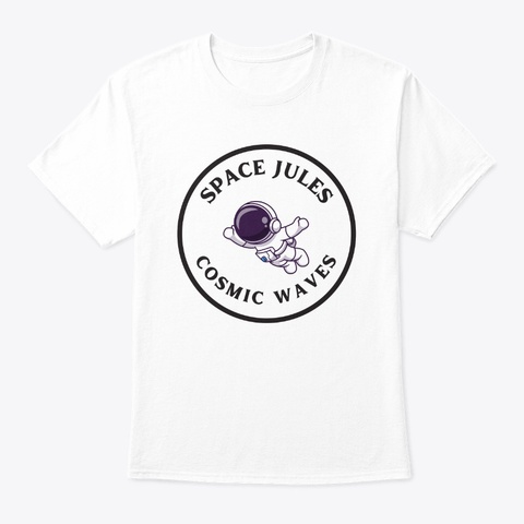 Space Jules Official Merch White Maglietta Front