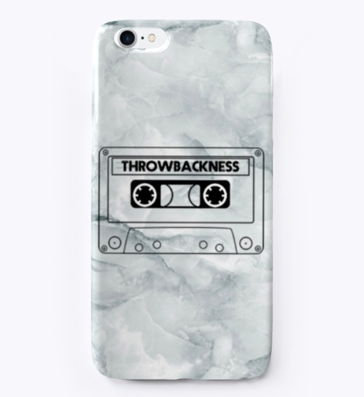 GREY MARBLE THROWBACKNESS | BLACK LOGO