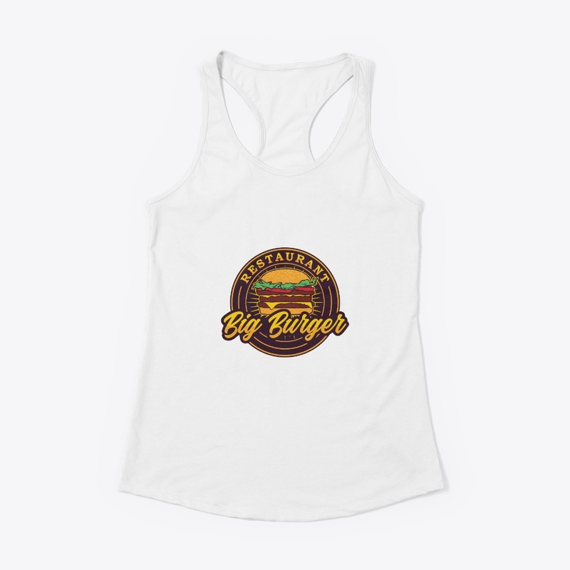 Vintage retro burger label  logo