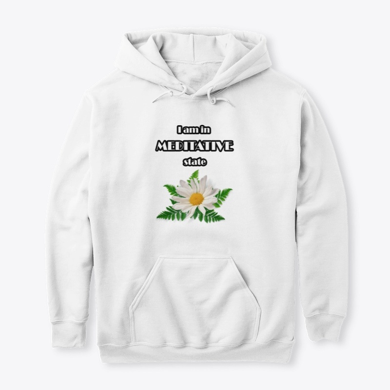 I am in meditative state- White flower