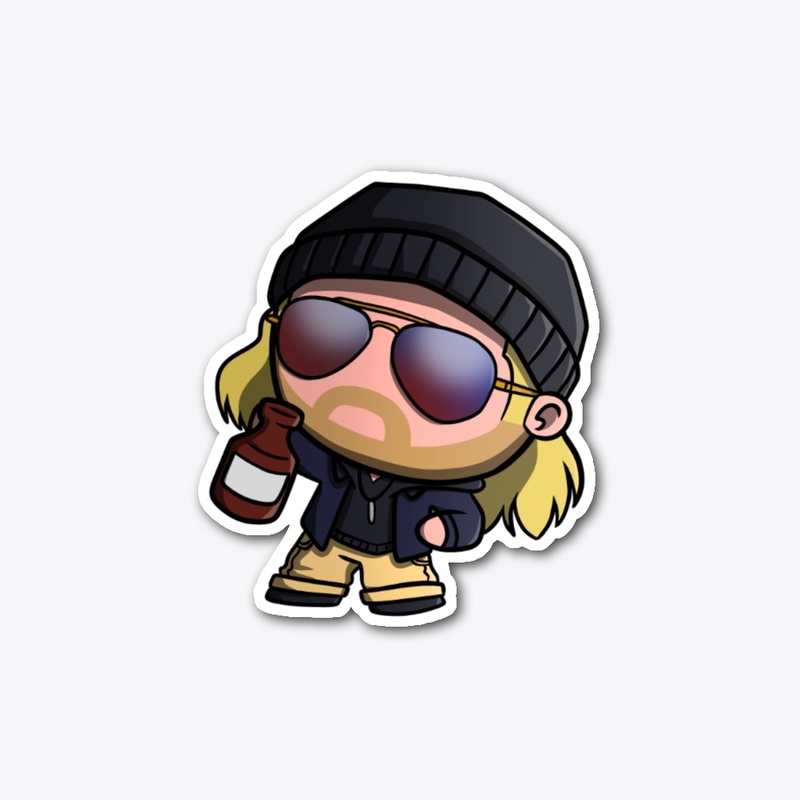 Teddy Booker Die Cut Sticker