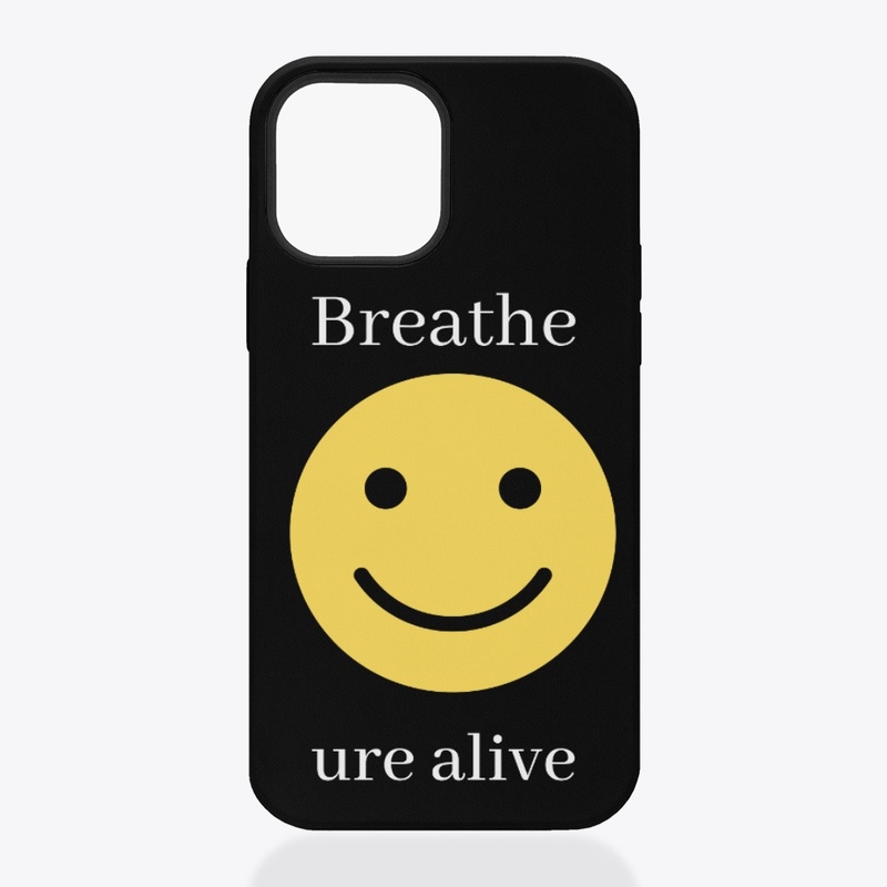 breathe ure alive cool smiley design
