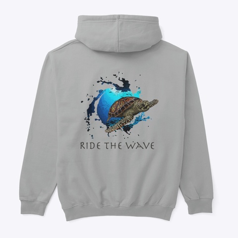 Ride The Wave Sport Grey T-Shirt Back