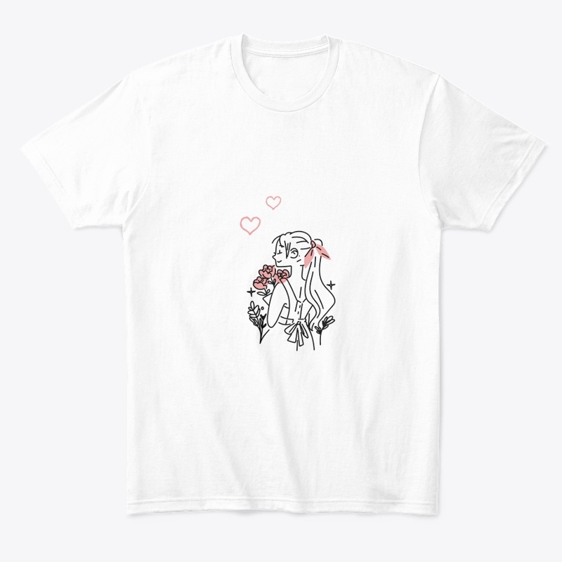 Girl illustrate graphic t-shirt 