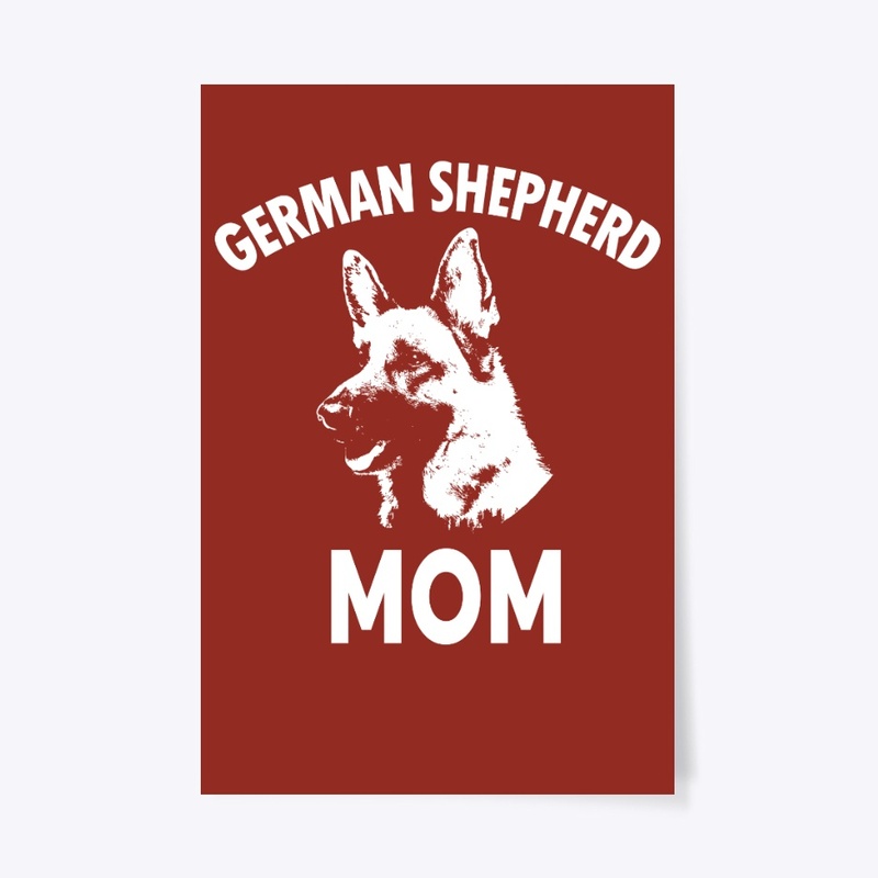 German Shepherd Mom Portrait  