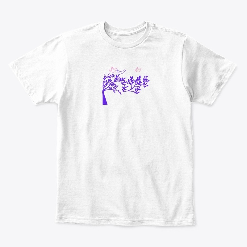 T SHIRT WITH TREE DESIGN 
