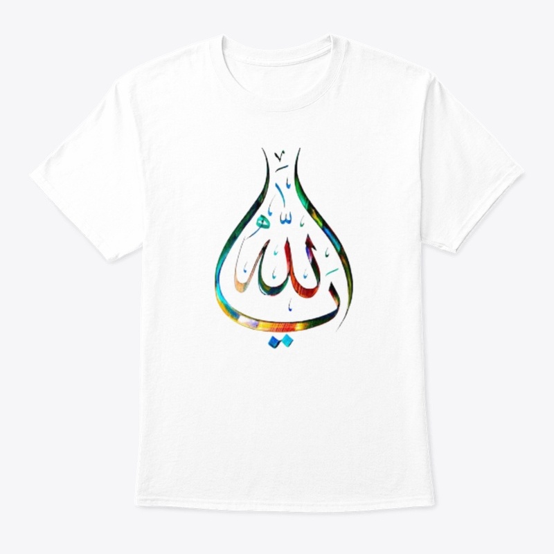 Colorfull Allah Desin On Tshirt