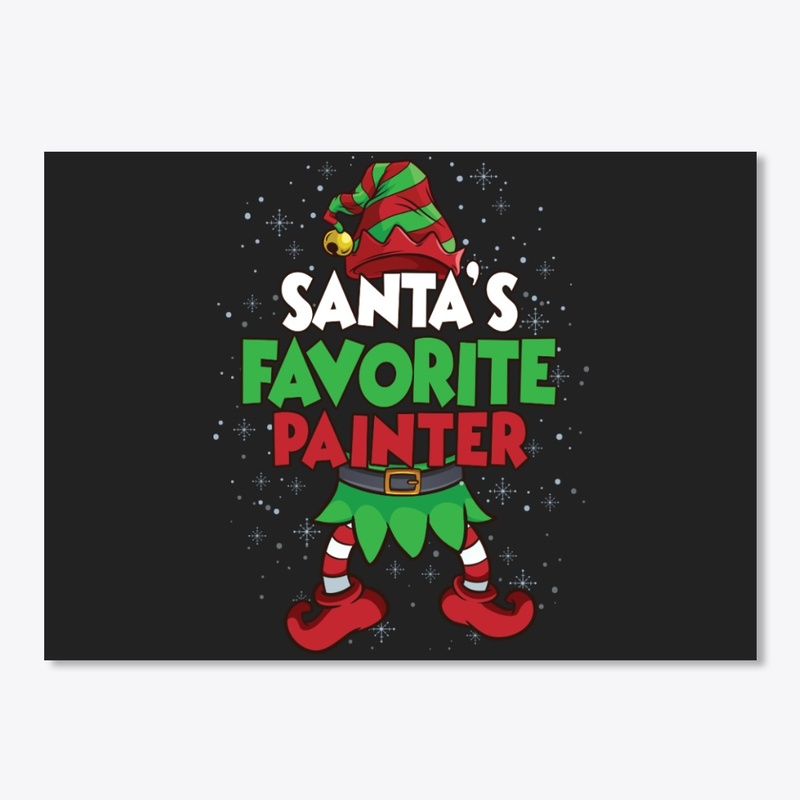 Santa's Favorite Painter Hoodie
