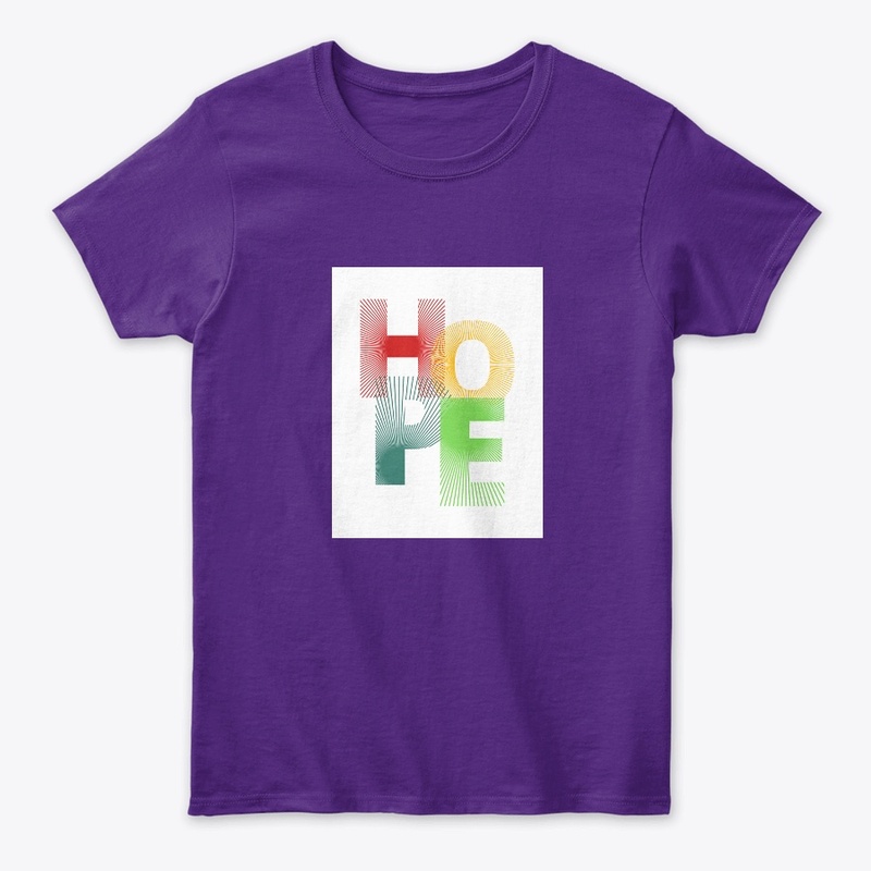  "Vibrant 'HOPE' T-Shirt,  Style"