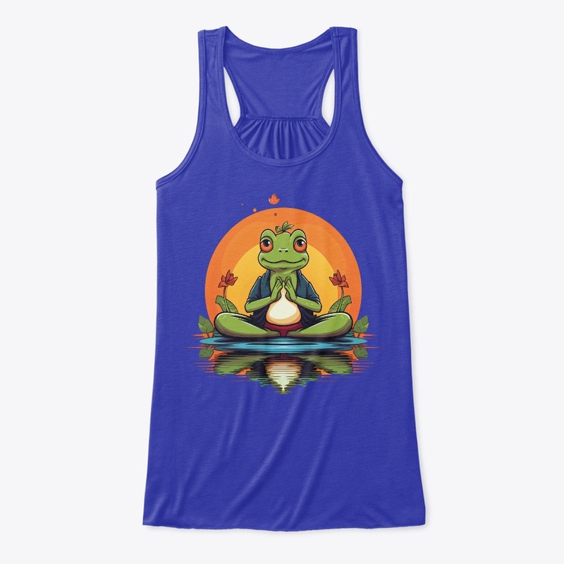 Frog Meditation on Water