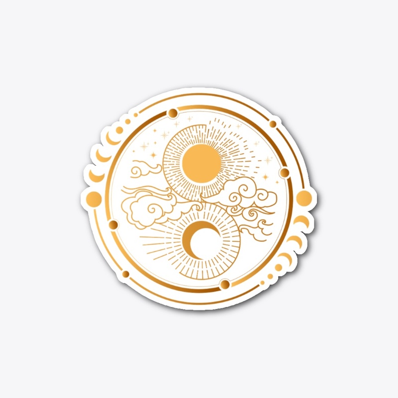 Mystic Moon Phase And Sun T-Shirt