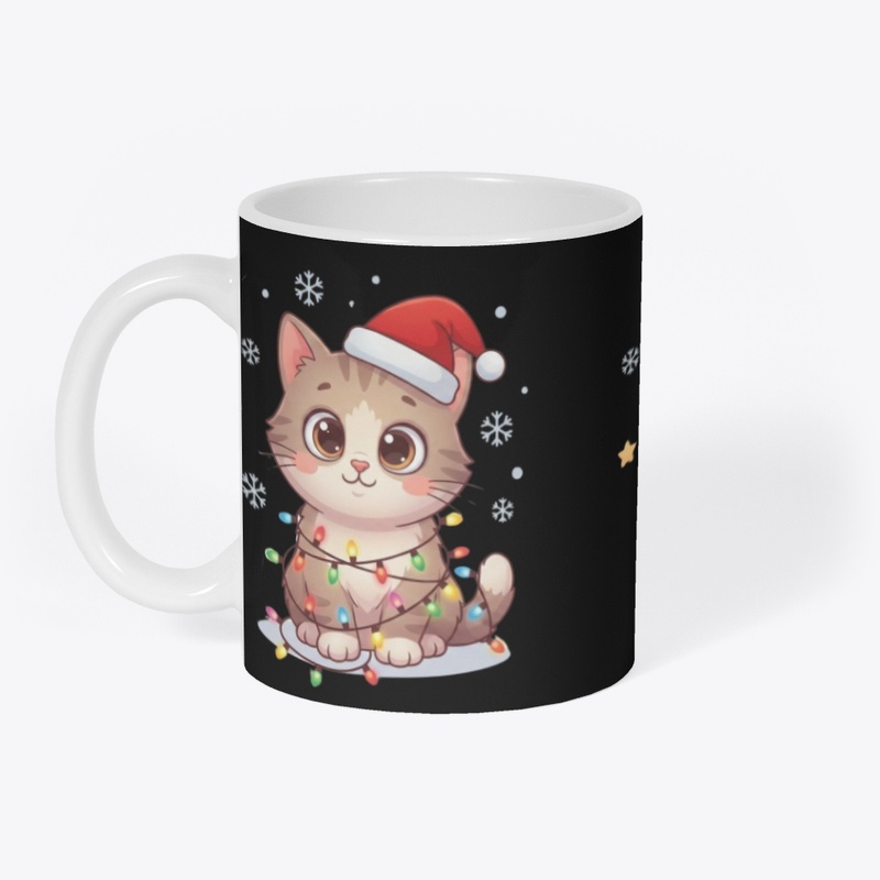 Twin Holiday Kittens Christmas T-Shirt