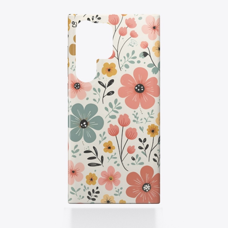 Retro Floral Garden Phone Case