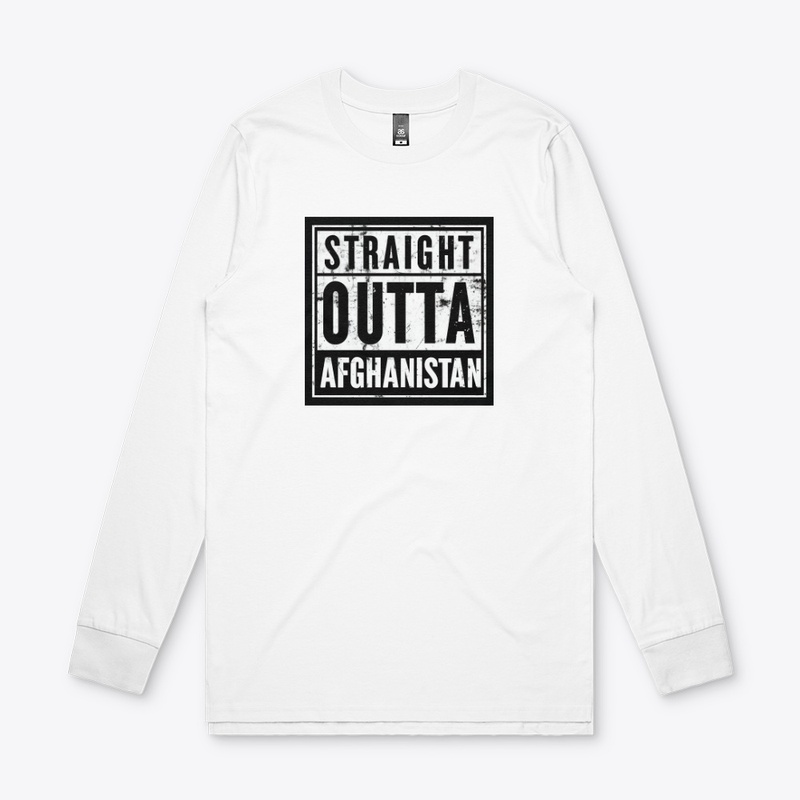 Straight Outta Afghanistan - Men's Base Long Sleeve Tee - Men's Base Long Sleeve Tee - Men's Base Long Sleeve Tee - Men's Base Long Sleeve Tee