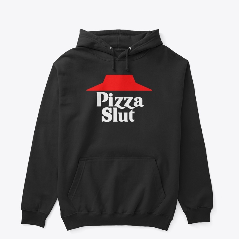 Pizza Slut White Font Design