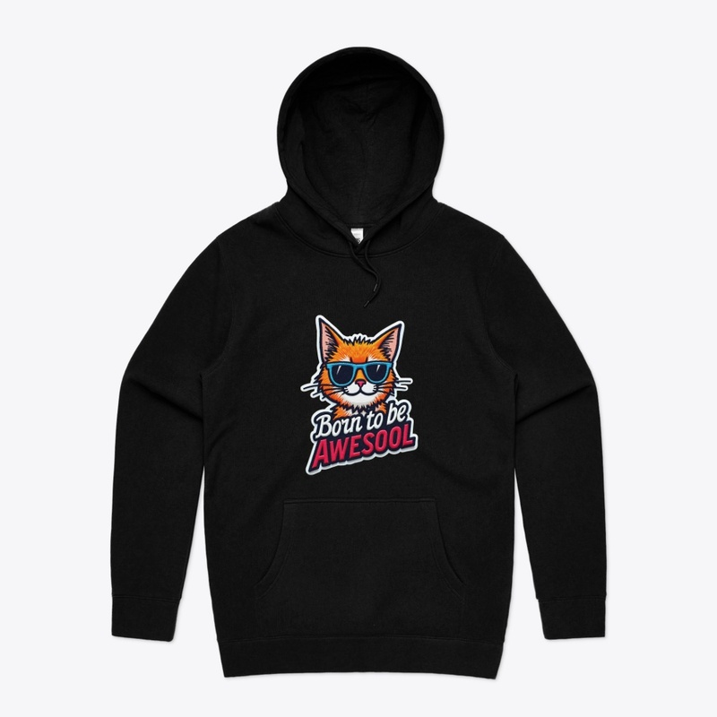 Best Typography Cat Born to be Awsool te