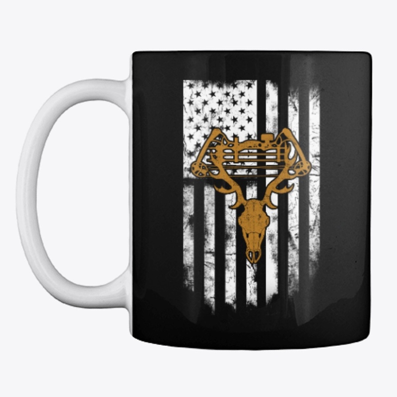 Deer Bow Hunting Flag America Elk
