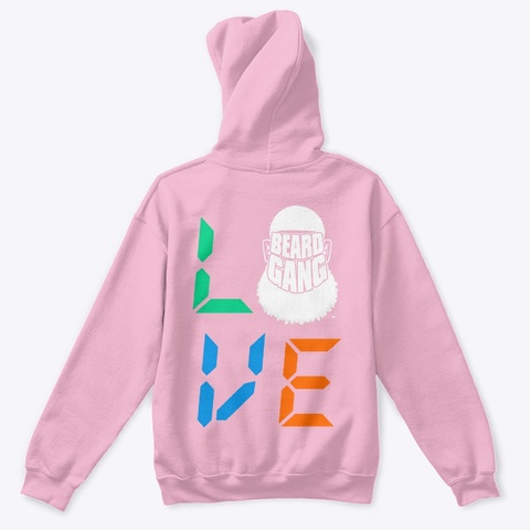 Kids Hoodie  Light Pink T-Shirt Back