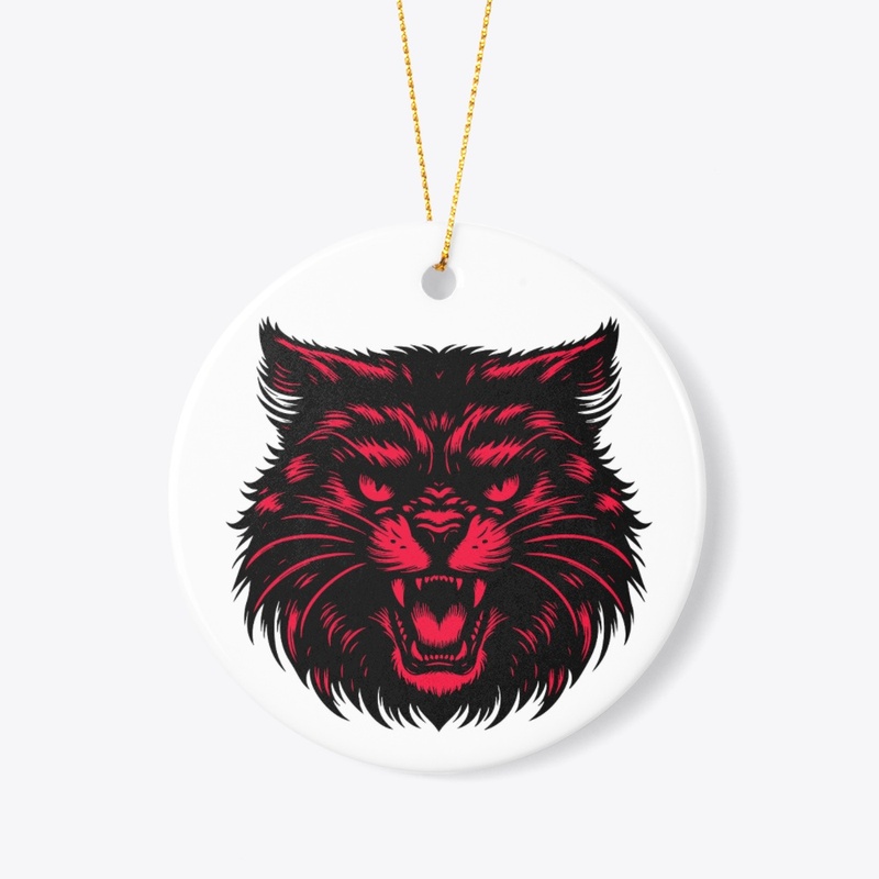 Fierce Angry Cat Artwork