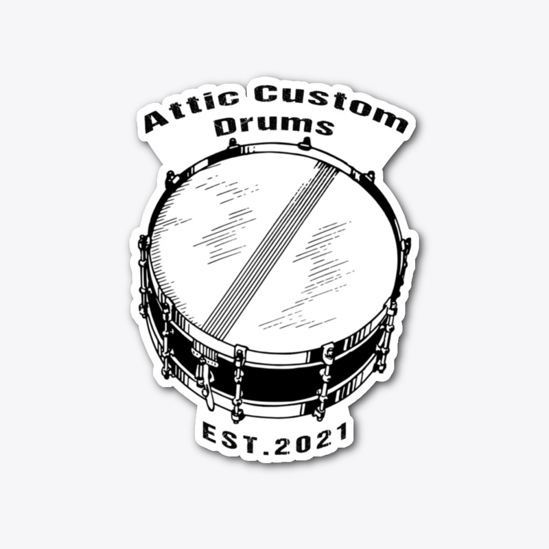 Attic Custom Drums Sticker C
