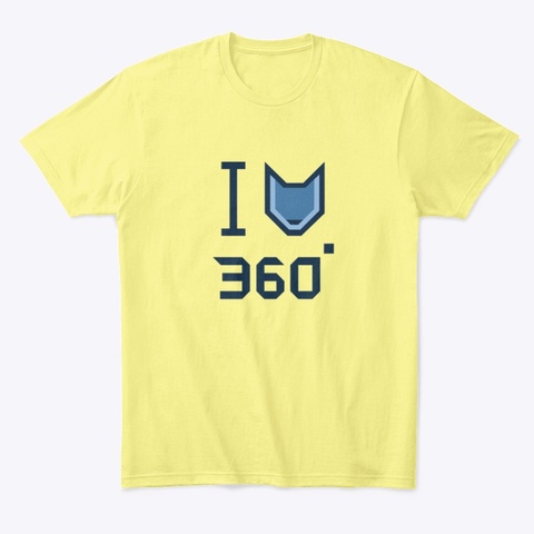 Wulfi Style   Friends 1st Collection Lemon Yellow  T-Shirt Front