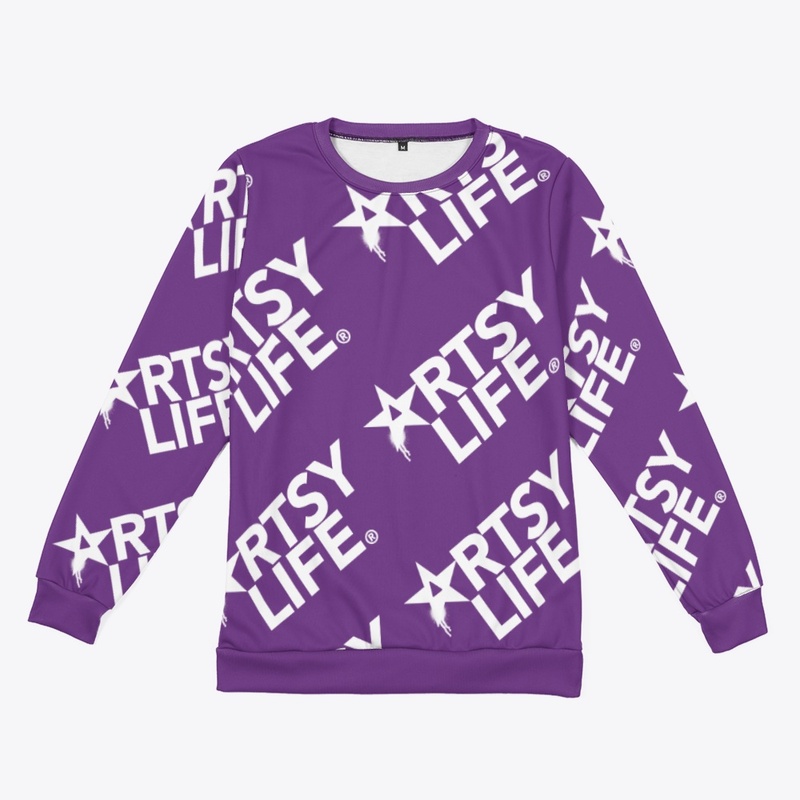 Artsy Life Logo All Over Sweatshirt