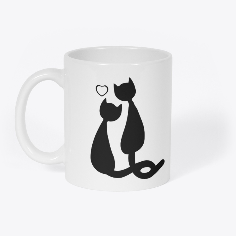 Couple Cat T-shirt Design