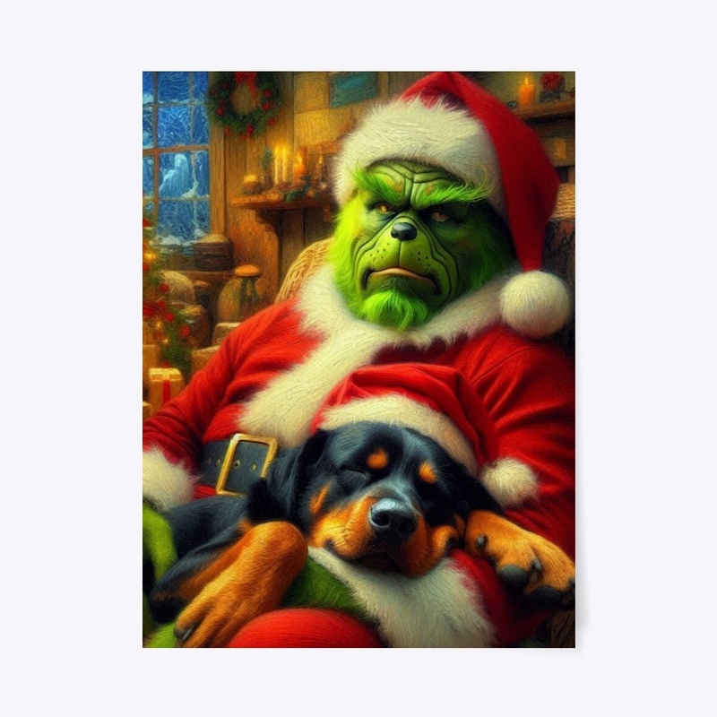 Rottweiler Christmas Eve
