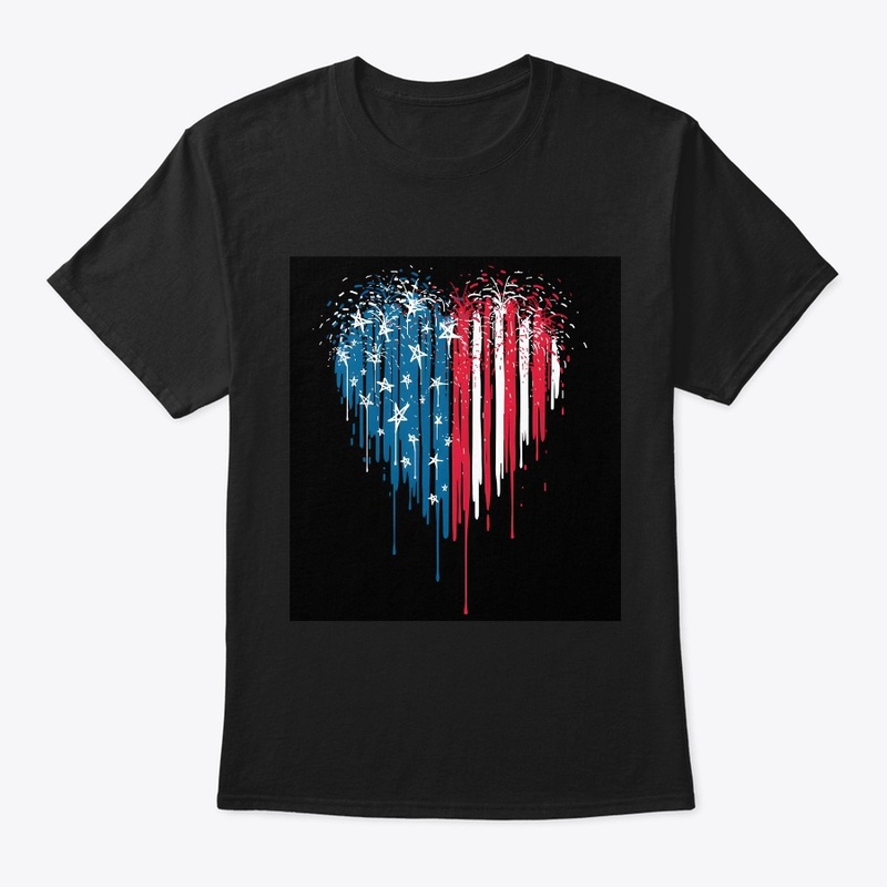 T- shirt USA flag (customisable)