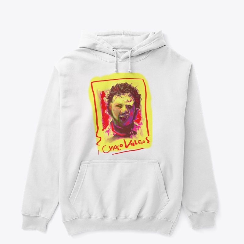 leather face hoodie
