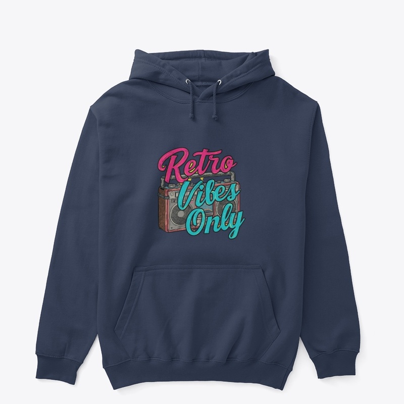 Retro Vibes Only Boombox Design