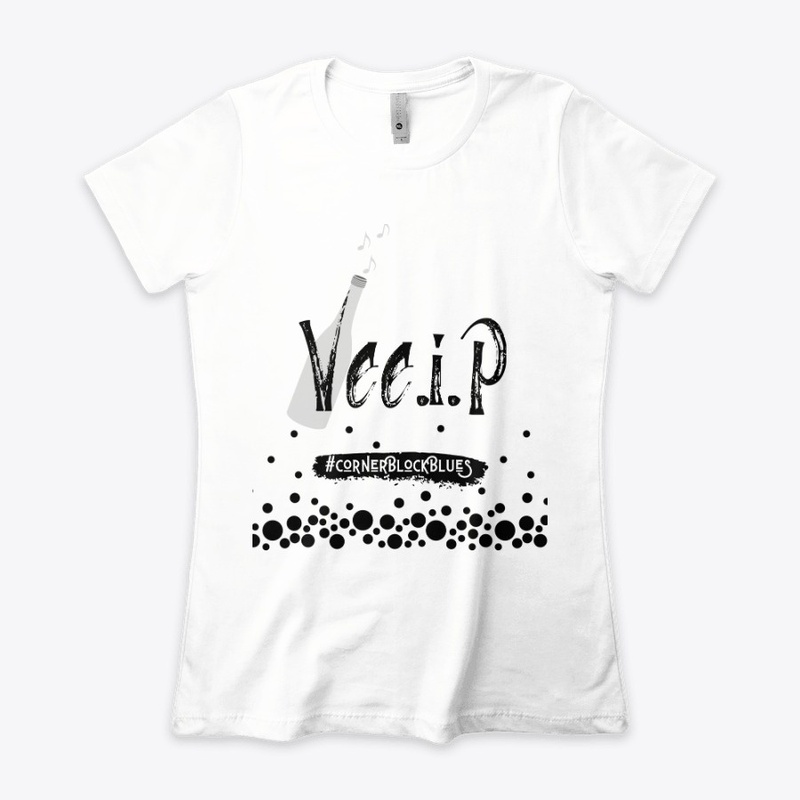 Vee.I.P Black Logo Design