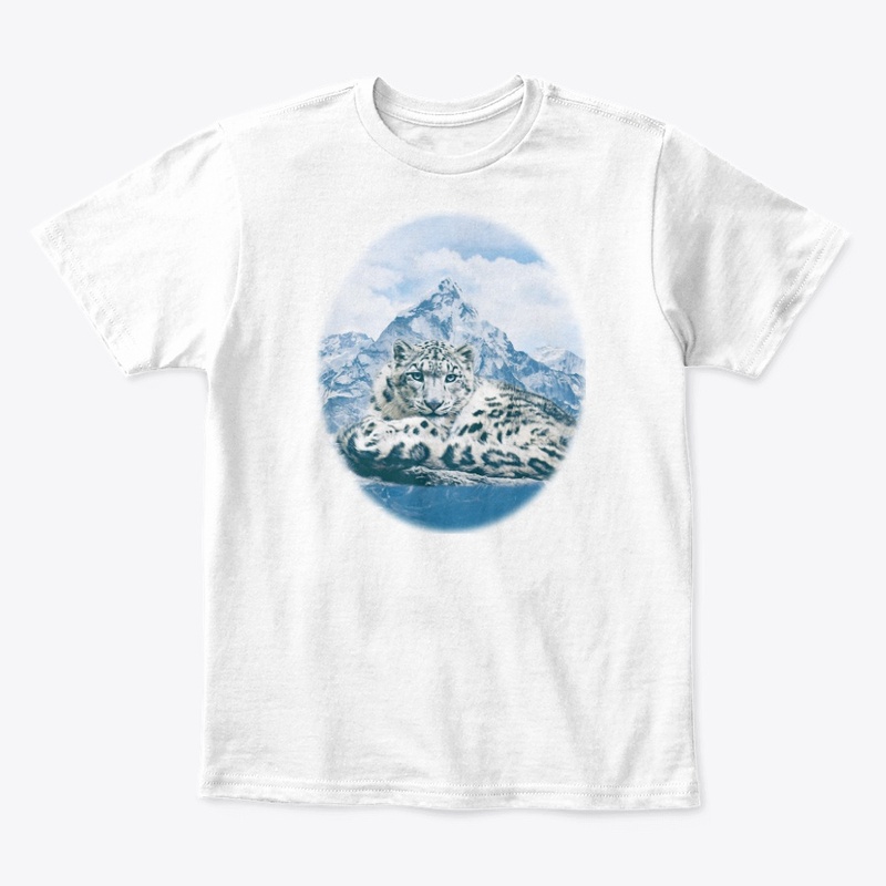 Snow Leopard Over the Mountains
