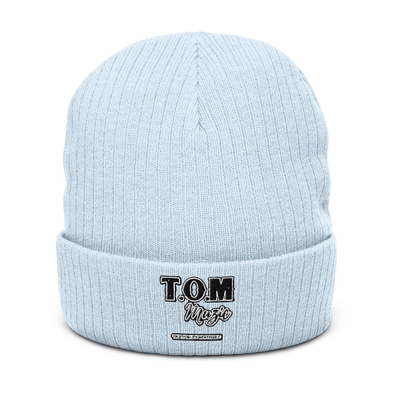 T.O.M MUZIC Knit Beanie (BLAXK LOGO)