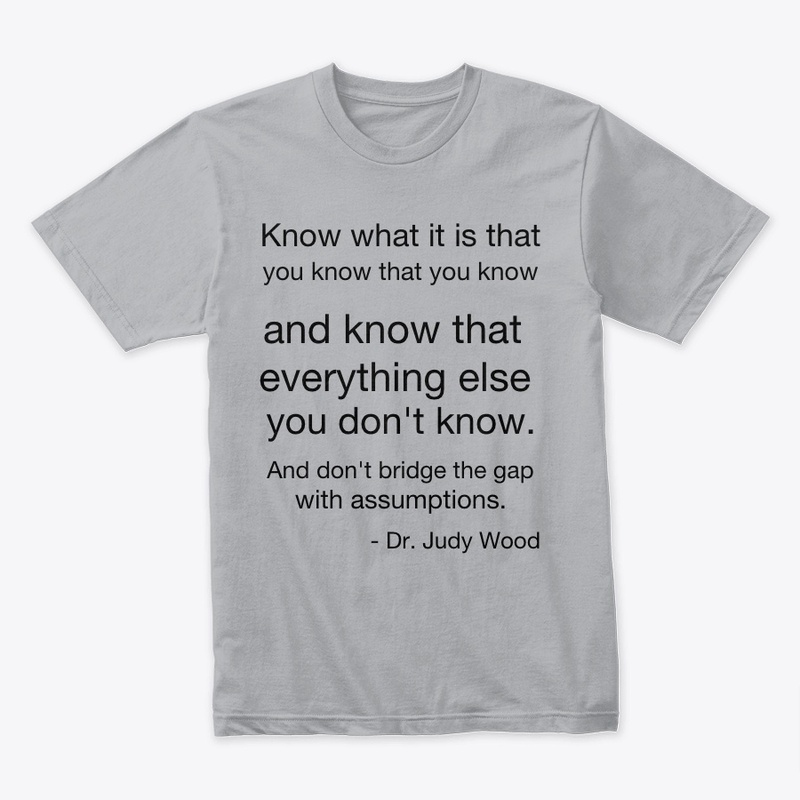 Know what you know 