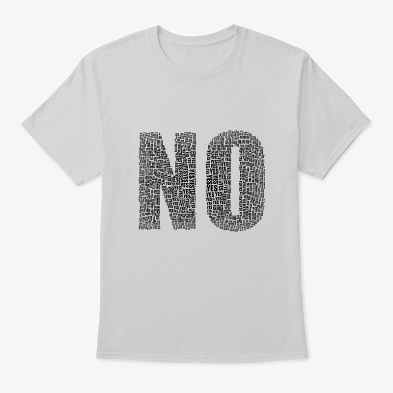 Bold 'NO' Typography Statement Tee