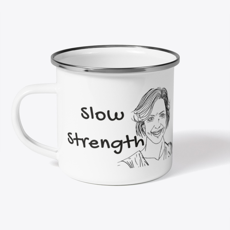 Slow Strength – Minimal Line Art Mug