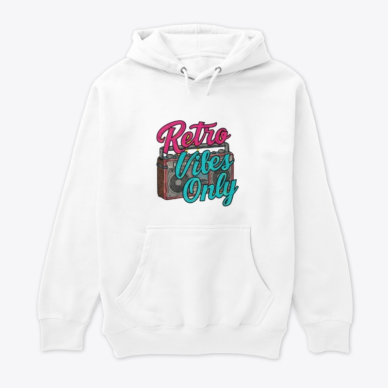 Retro Vibes Only Boombox Design