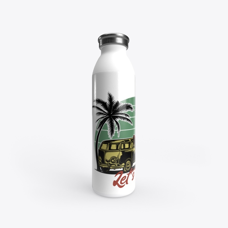 Let's surf home bottle glass cups