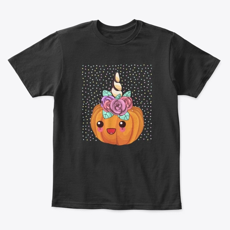 Cute Halloween Pumpkin Unicorn