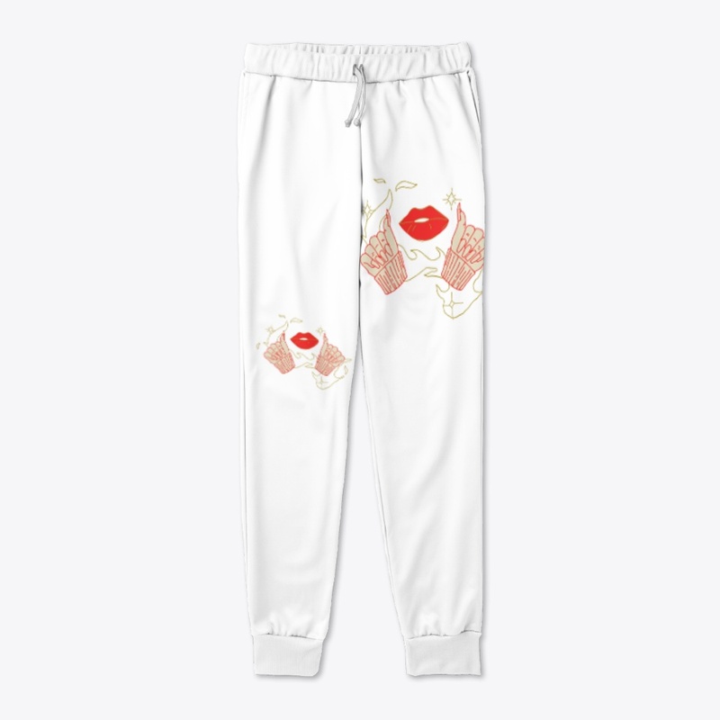 Hand Lips tee for Women's