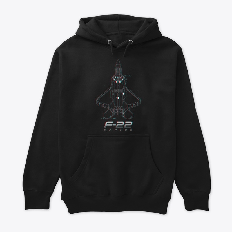 F-22 Raptor Hoodie | Glitch Edition