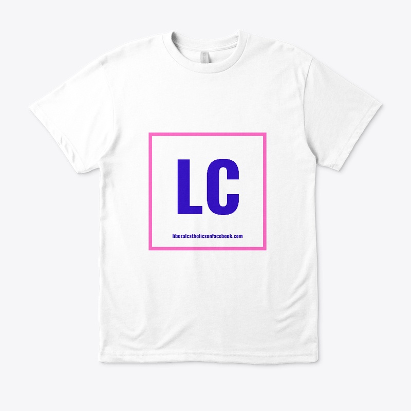 Liberal Catholics Logo Tee--All White
