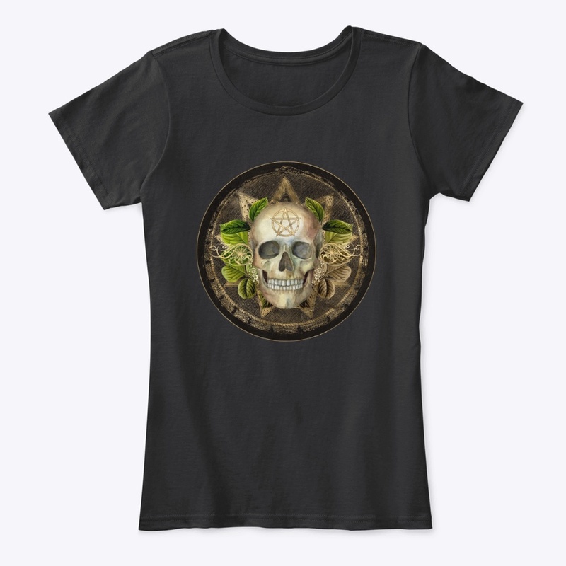 Witchy Pagan Skull