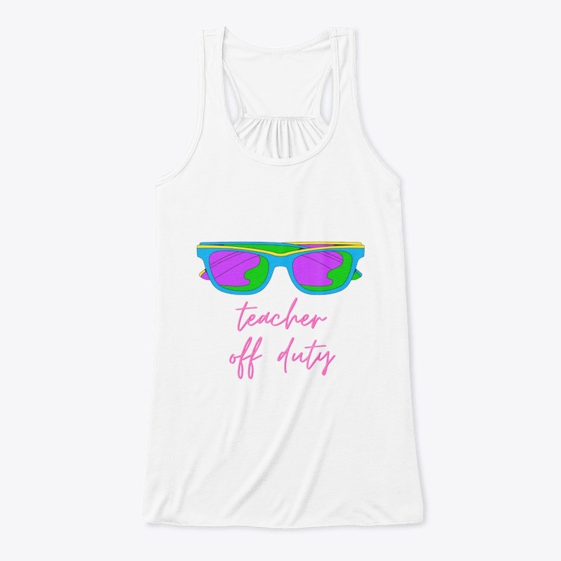 Teacher off duty cool t-shirt design