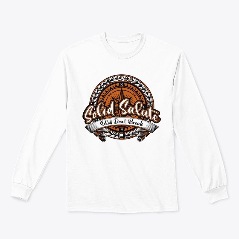 Blk/Burnt orange/Wht Solid Salute Badge