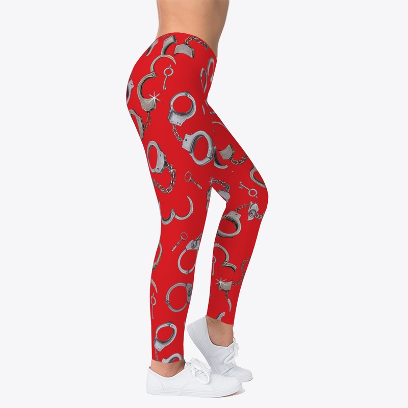 Police Sheriff  Handcuffs Leggings