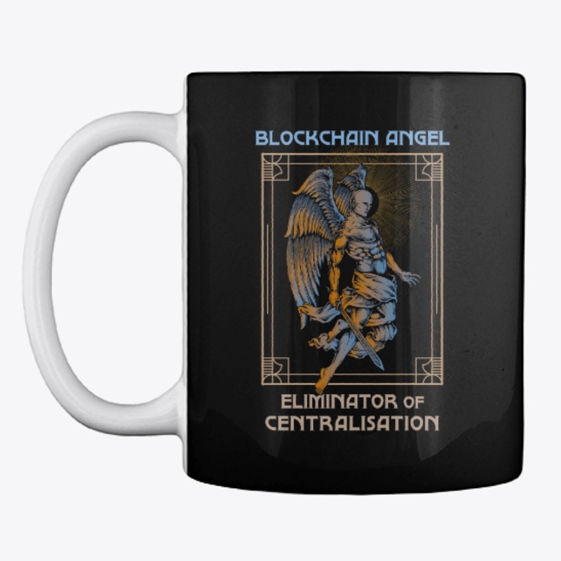 Blockchain Angel Heraldry (black)