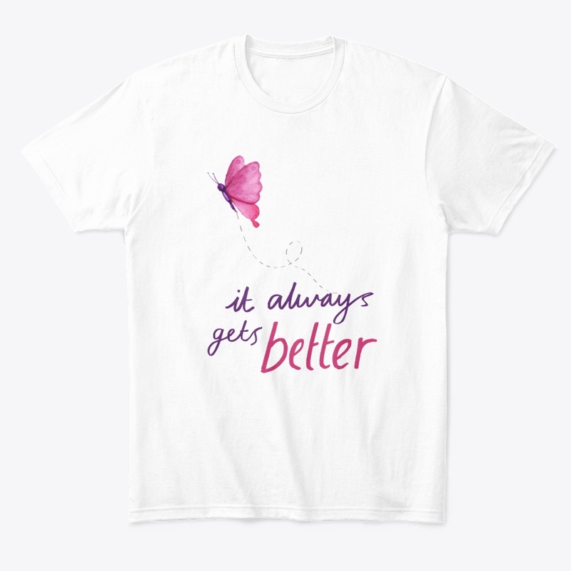 Pink Butterfly Motivational Art